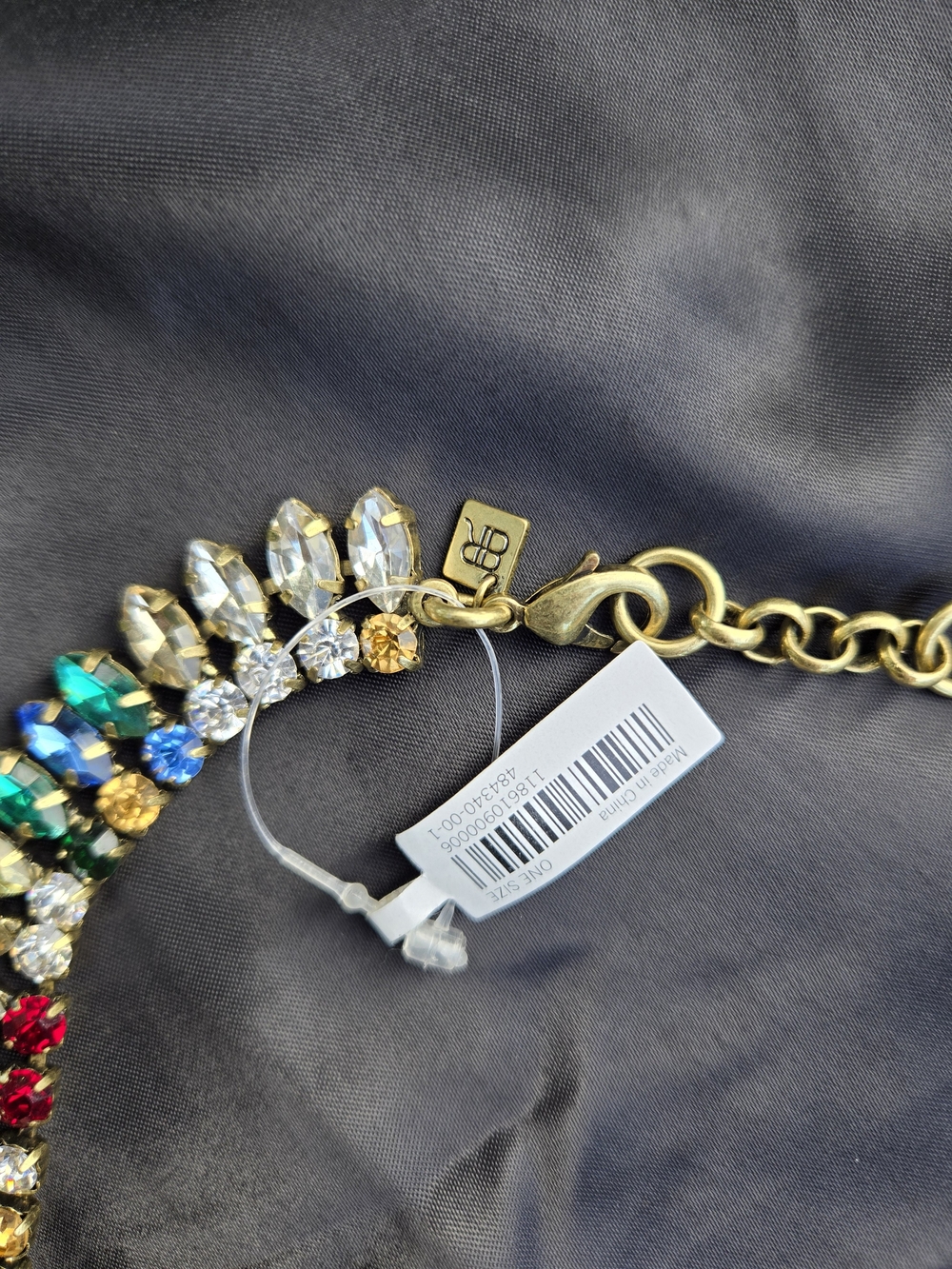 Banana Republic Goldtone Multi-color Fringe Statement Bib Necklace - NWT! - Picture 8 of 11